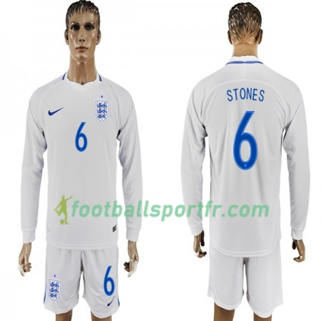 Tenue Angleterre Stone 6 Domicile Coupe du monde 2018 Maillot de Foot ML